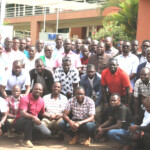 Some of the draftsmen after attending the BIMS training in Gulu City
